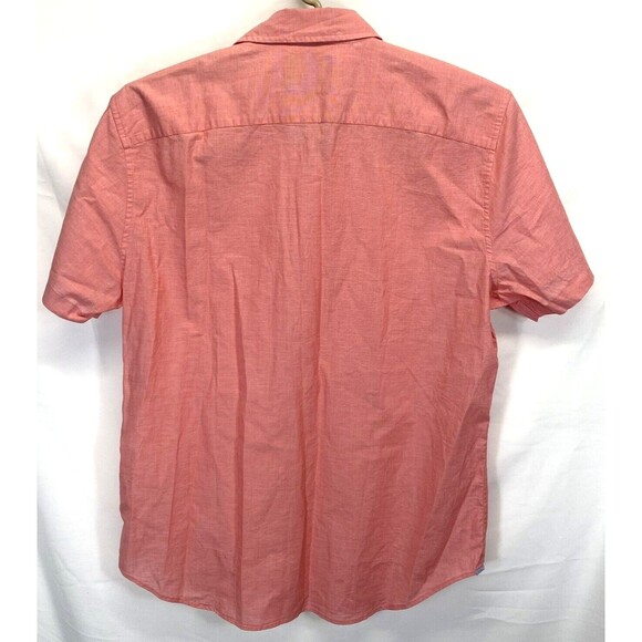 Bonobos Button Up Shirt Mens Large Pink Short Sleeve Stretch Standard Fit 128054 - Picture 2 of 6